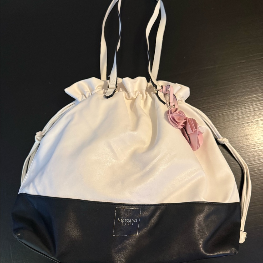 Victoria's Secret Black and light pink Women's Bag faux leather